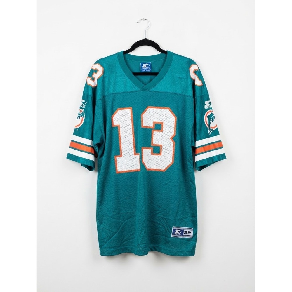 Vintage 1995 Starter Dan Marino #13 Miami Dolphins NFL Jersey Sz 52 XL USA Made